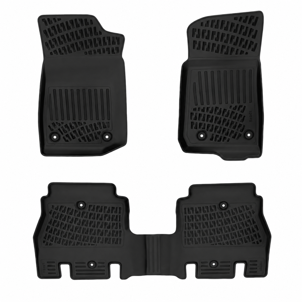 Monlion Floor Mats for Jeep Wrangler Unlimited JK 4 Door 2019-2026 Custom Fit All Weather TPE Floor Liners Waterproof Odorless Heavy Duty Black 4PCS