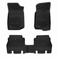Monlion Floor Mats for Jeep Wrangler Unlimited JK 4 Door 2019-2026 Custom Fit All Weather TPE Floor Liners Waterproof Odorless Heavy Duty Black 4PCS