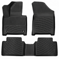 Monlion Floor Mats for Toyota Corolla Cross 2022-2026 FWD Custom Fit All Weather TPE Floor Liners Waterproof Odorless Heavy Duty Black 3PCS