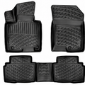 Monlion Floor Mats for Hyundai Tucson 2022-2026 Custom Fit All Weather TPE Floor Liners Waterproof Odorless Heavy Duty Black 3 Piece Set