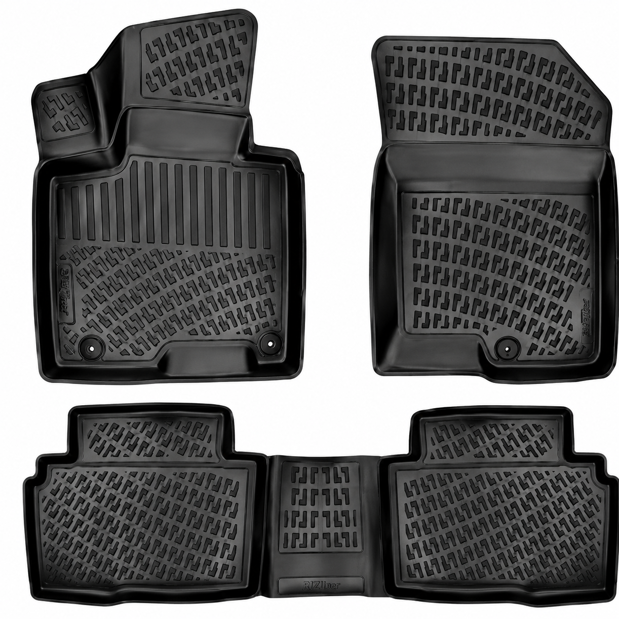 Monlion Floor Mats for Hyundai Tucson 2022-2026 Custom Fit All Weather TPE Floor Liners Waterproof Odorless Heavy Duty Black 3 Piece Set